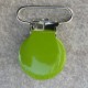 Seleclips 25 mm sølv/lime