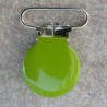 Seleclips 25 mm sølv/lime