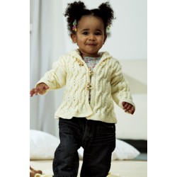 Essentials Cotton Soft Print Babyjakke - sælges kun sammen med garn
