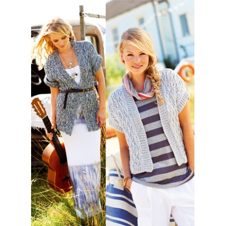 Fashion Summer Lang eller kort vest - sælges kun sammen med garn