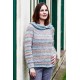 Scarlet Print/Angel Bluse med krave - sælges kun sammen med garn
