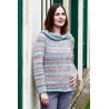 Scarlet Print/Angel Bluse med krave - sælges kun sammen med garn
