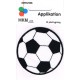 Fodbold sort stor