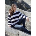 Ulrika Perlestrikket damebluse