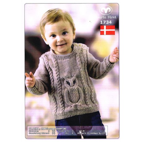 Ulrika børnebluse og cardigan - sælges kun sammen med garn