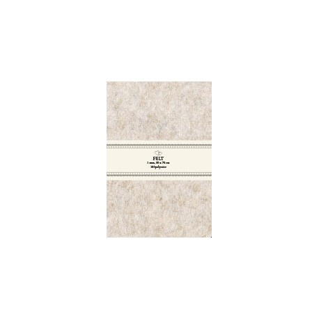 Filt 50 x 70 cm x 1 mm Beige